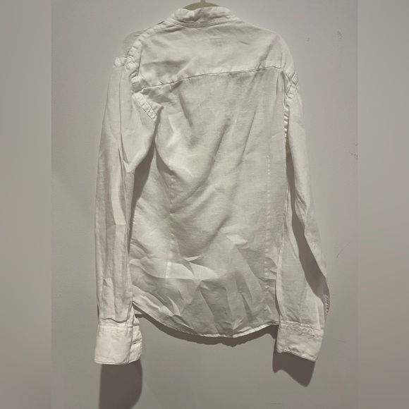 Nupkeet White Boys linen Shirt - Picture 5 of 5